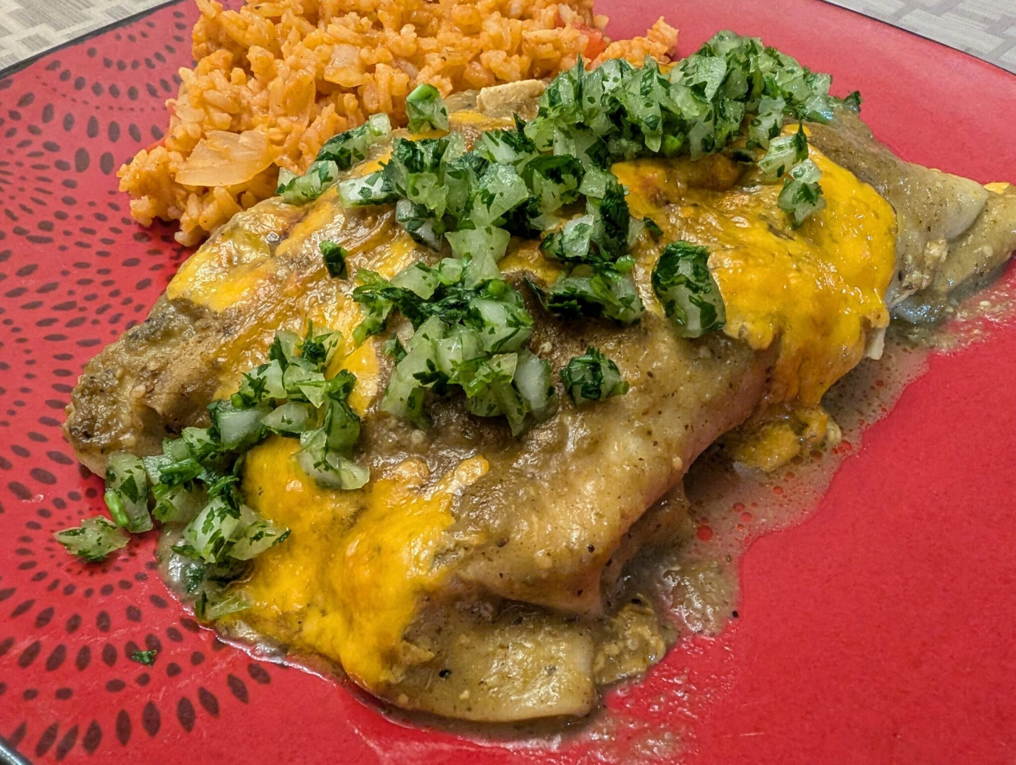 Shelby's Green Chicken Enchiladas