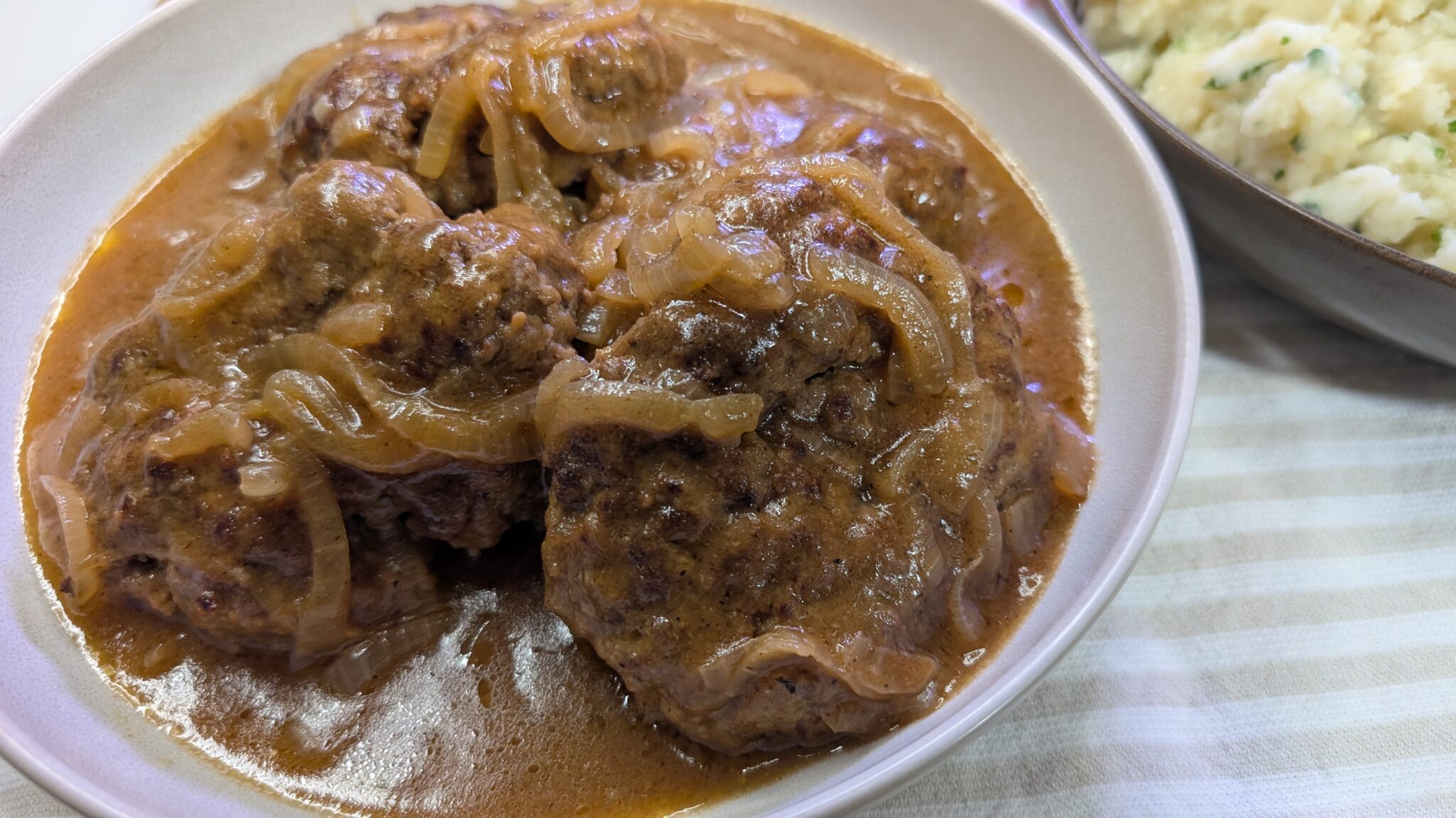 Homemade Salisbury Steak with Brown Gravy