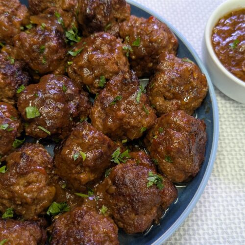 Crockpot Salisbury steak meatballs