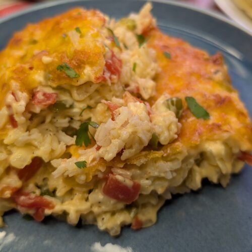 Queso Rice Casserole