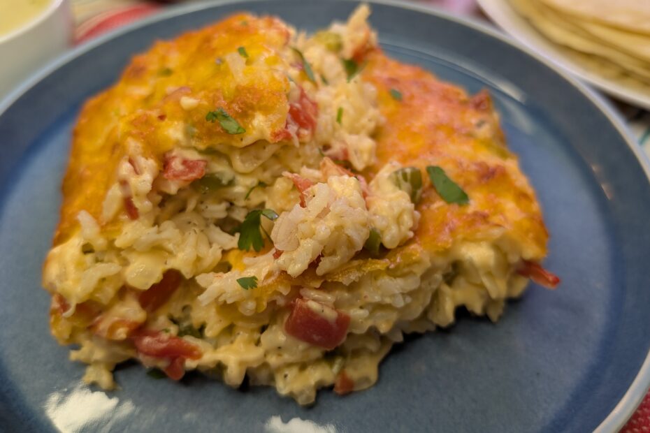 Queso Rice Casserole