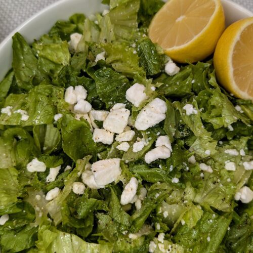 Simple Greek Lemon Feta Salad