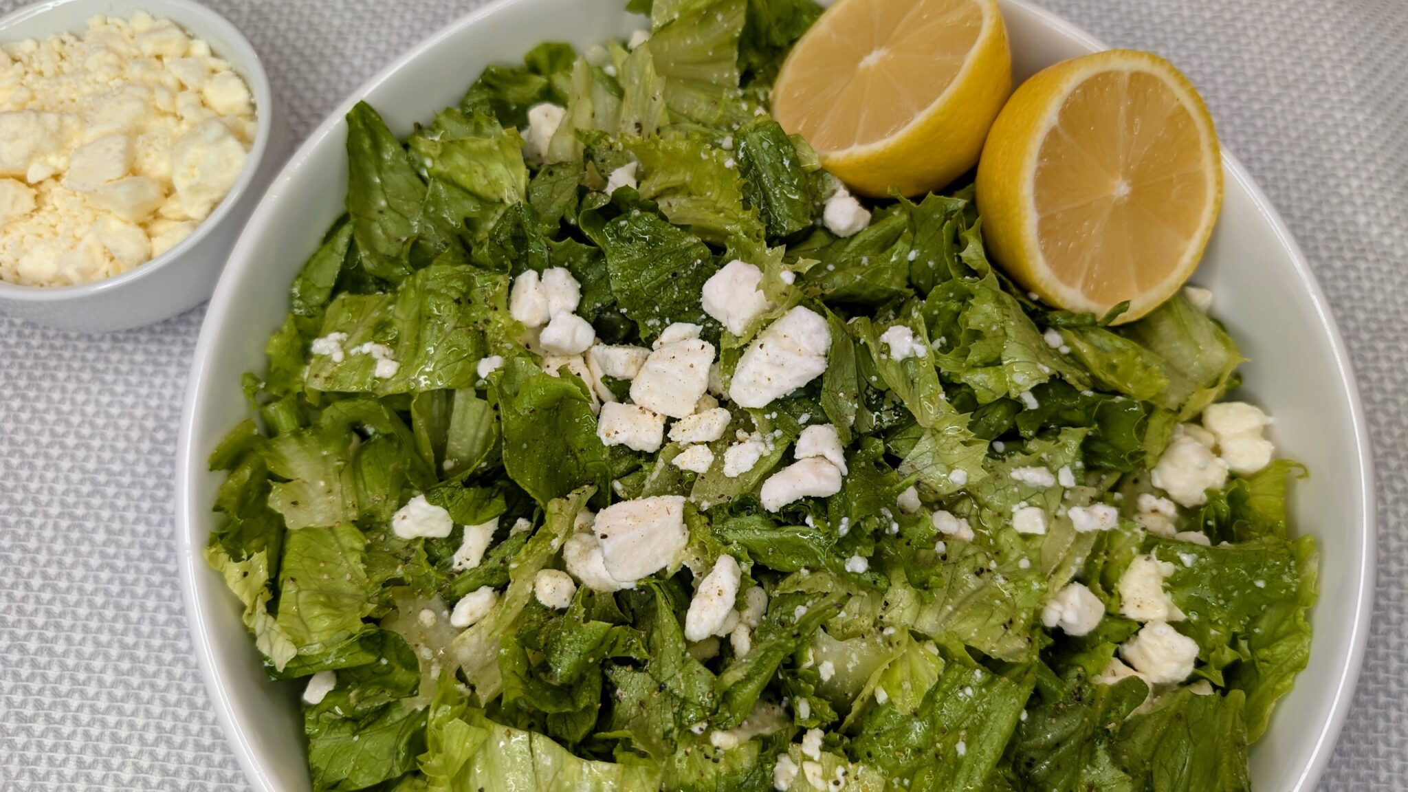 Simple Greek Lemon Feta Salad