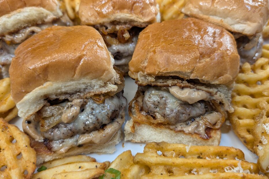 Black Garlic Mayo Sliders