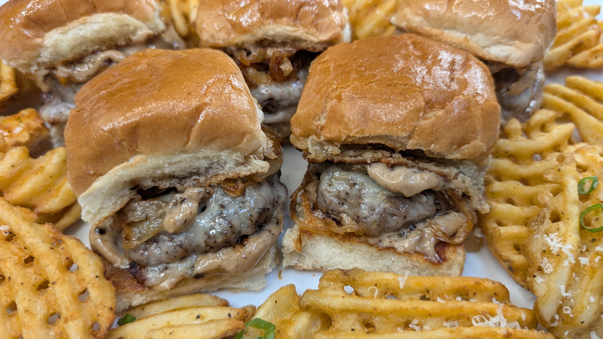 Black Garlic Mayo Sliders