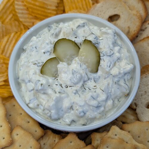 Creamy Garlic Dill Pickle Dip